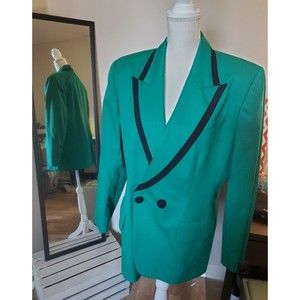 Pendleton Vintage Kelly Green Blazer Size 14